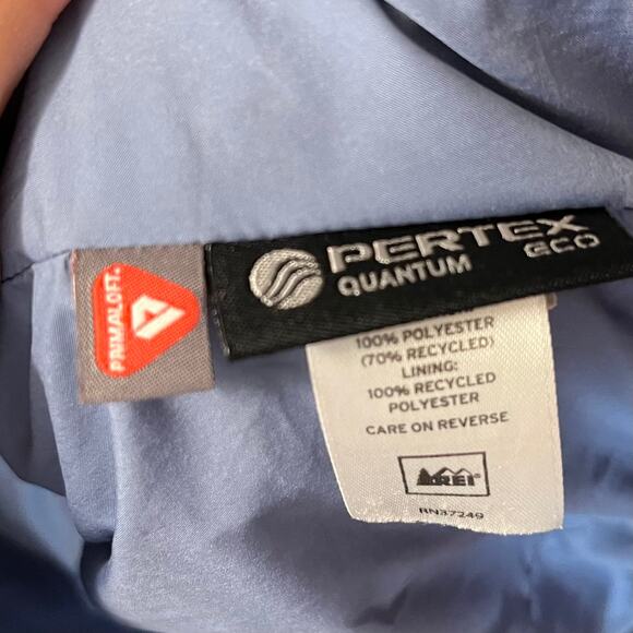 REI Co-op Flash Insulated Hoodie XS Black PrimaLoft Packable Lightweight Jacket - Picture 7 of 12